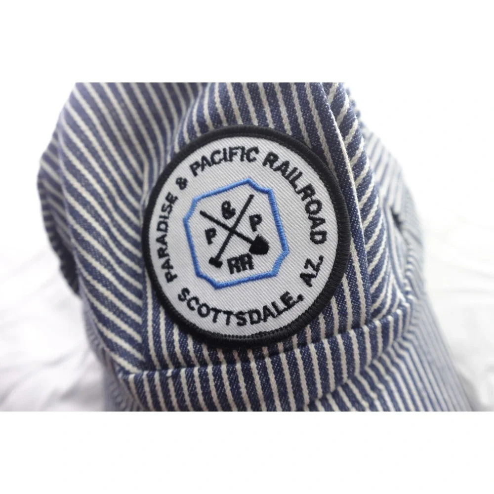 Paradise Pacific Railroad‎ Conductor Hat Kids Blue Stripe Scottsdale AZ Cap